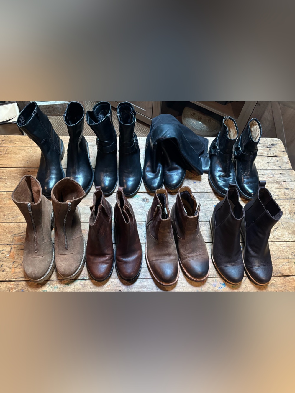 Variety of boots/prices, all fit size 9 foot. Details below. Msg for more info.